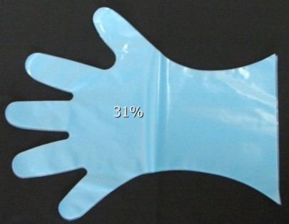 ポリエチレン手袋（CPE／ブルー）